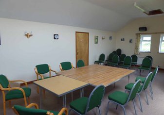 The upstairs meeting room at Aston on Clun